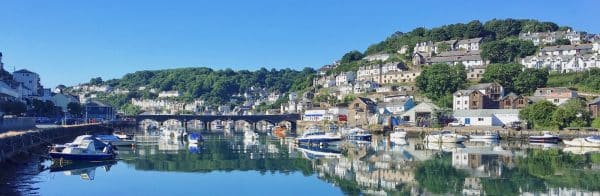 Looe river and bridge